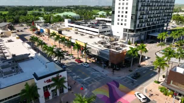 Εστιατόρια Και Καταστήματα Downtown Doral Miami — Αρχείο Βίντεο