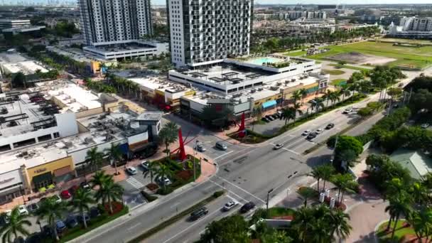 Drohnenvideo Downtown Doral Miami — Stockvideo