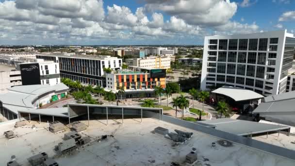 Drohnenvideo Miami Doral City Place Lifestyle Einkaufszentrum — Stockvideo