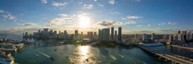 Hava gün batımı manzarası Miami FL