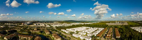 Luchtpanorama Huisvesting Buurten Doral — Stockfoto