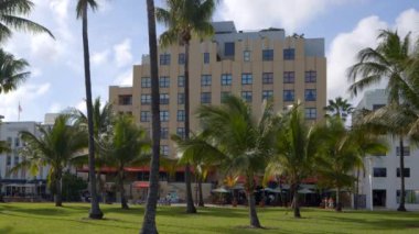 6k video Miami Beach Netherland Hotel Ocean Drive