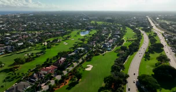 Aerial Video Royal Palm Yacht Country Club — Vídeo de Stock