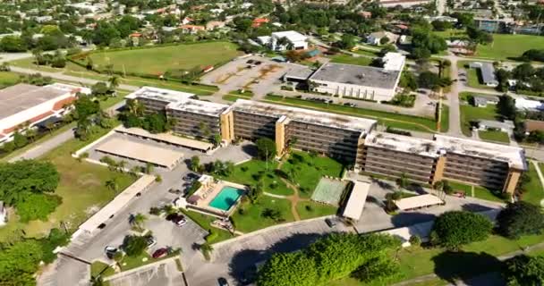 Video Aéreo Starlite Condominium Apartments Boca Raton Florida — Vídeos de Stock