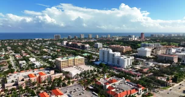 Aerial Pull Out Shot Boca Raton — Video Stock