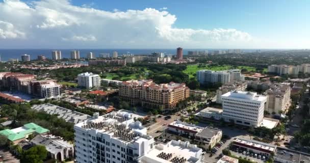 Aerial Approach Boca Raton Golf Club Florida Usa — Vídeo de Stock