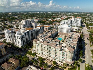 Boca Raton FL 'deki hava aracı fotoğraf lüks apartman daireleri
