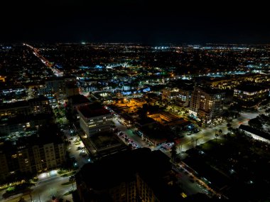 Şehir merkezindeki hava fotoğrafı Boca Raton FL