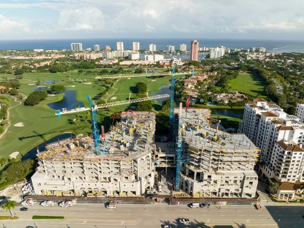 Mandarin Oriental Hotel Construction Boca Raton Florida — Stock Photo, Image