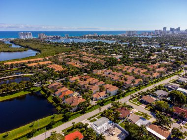 Güney Florida Hollywood 'daki lüks hava fotoğrafları.