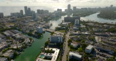71. Cadde Normandiya Miami Plajı 'nda hava görüntüsü