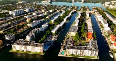 Doğu Sahilleri Kuzey Miami Sahil Mahallesi 5k hava görüntüsü