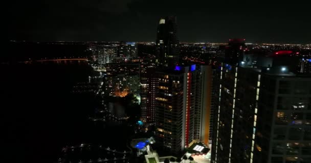 Condominium Buildings Brickell — Stock Video