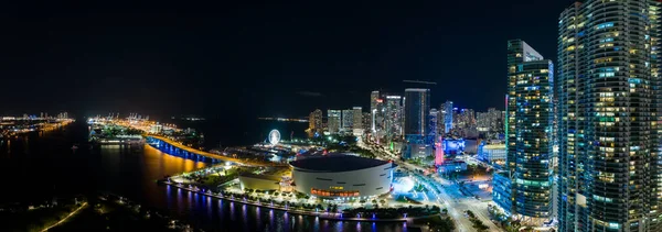 Luchtpanorama Downtown Miami — Stockfoto