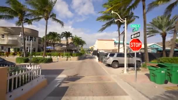 Surf Road Hollywood Beach Video — Stockvideo