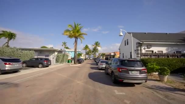 Vídeo Movimiento Minnesota Street Hollywood Beach — Vídeos de Stock