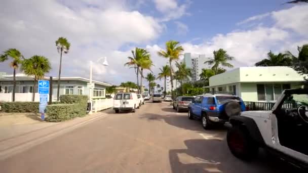 Taylor Street Hollywood Beach Florida Estados Unidos — Vídeos de Stock