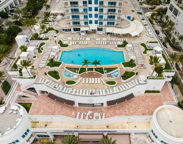 Fort Lauderdale Usa January 2021 Aerial Photo Hilton Fort Lauderdale — Stockfoto