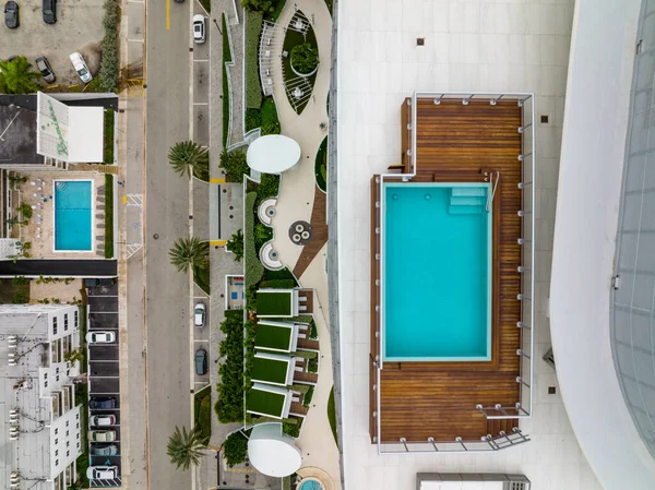 Buildings Rooftop Swimming Pools — Fotografia de Stock