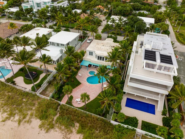 Luxury Beachfront Homes Fort Lauderdale Beach — Fotografia de Stock