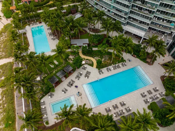 Fort Lauderdale Usa January 2021 Aerial Photo Auberge Beach Residences — Zdjęcie stockowe