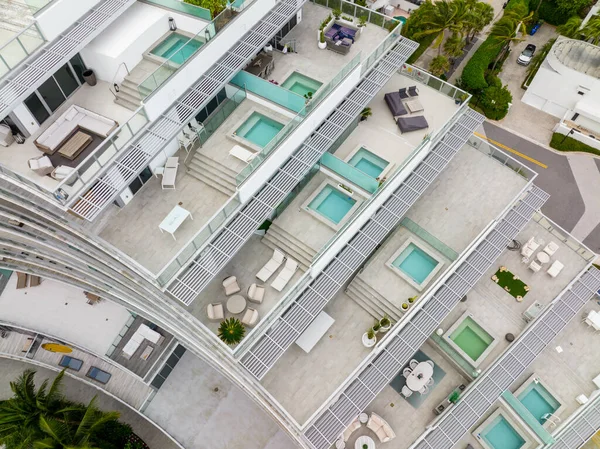 Fort Lauderdale Usa January 2021 Aerial Photo Auberge Beach Residences — Stockfoto