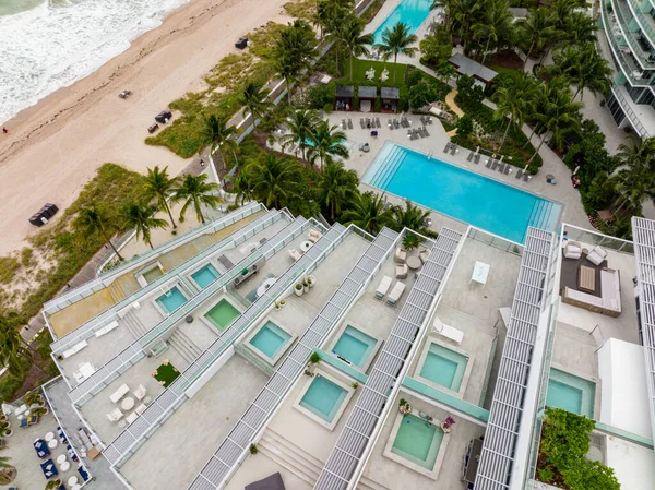 Fort Lauderdale Usa January 2021 Aerial Photo Auberge Beach Residences — 스톡 사진