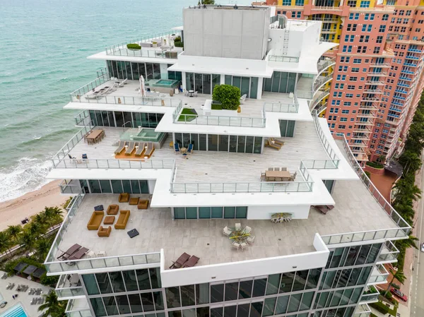 Fort Lauderdale Usa January 2021 Aerial Photo Auberge Beach Residences — Stok fotoğraf