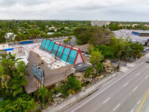 Fort Lauderdale Usa January 2021 Aerial Photo Mai Kai Restaurant — Stockfoto