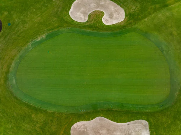 Aerial Drone Photo Golf Course Hole — Photo