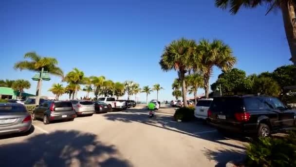 Strandok Blvd Parkoló Strand Elérhetőség Vero Beach — Stock videók