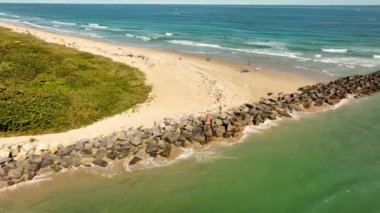 Hava görüntüleri Ft Pierce Inlet State Park 4k