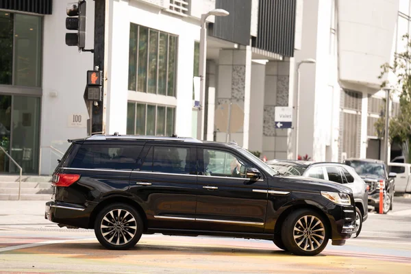 Foto Último Modelo Lincoln Navigator Centro Fort Lauderdale —  Fotos de Stock