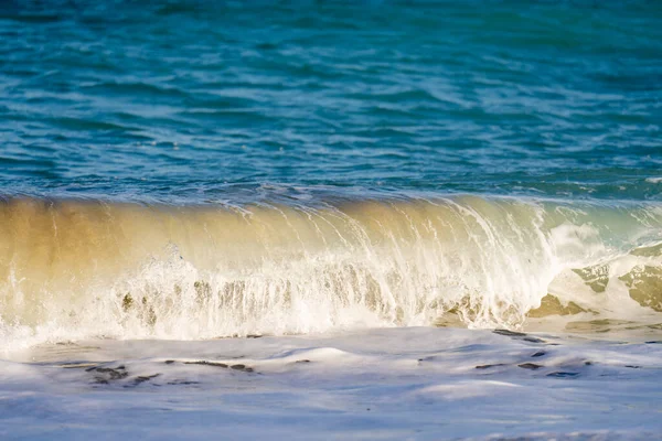 Nature Paysage Océan Rivage Vagues Écrasant Sur Plage — Photo