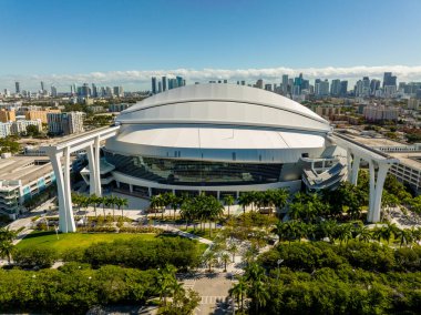 Miami, FL, ABD - 31 Ocak 2022: Havacılık Panorama Depot Park Miami