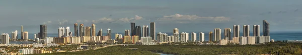Aerial Panorama Miami Sunny Isles Beach — Zdjęcie stockowe