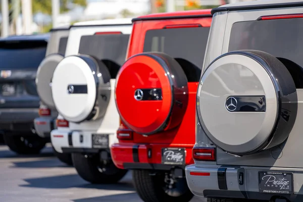 Miami Estados Unidos Febrero 2022 Foto Muchos Mercedes Class Wagons —  Fotos de Stock