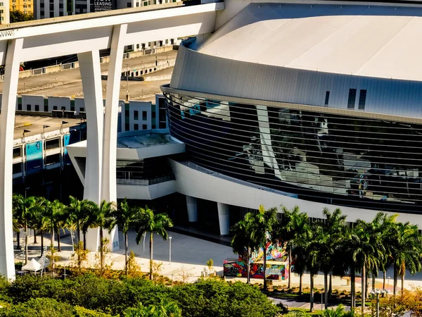 Miami Usa Gennaio 2022 Panorama Aereo Loan Depot Park Miami — Foto Stock