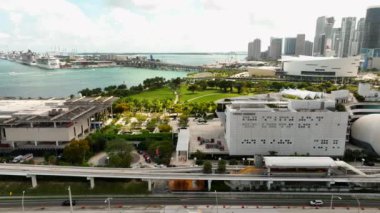 Miami 'deki Frost Bilim Müzesi' nin havadan çekilmiş görüntüleri.