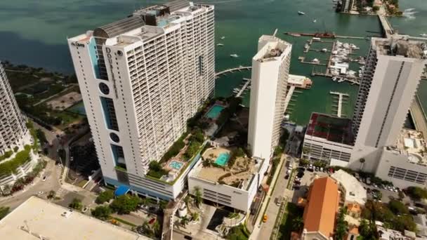 Doubletree Marriott Nábřeží Hotely Centru Miami — Stock video