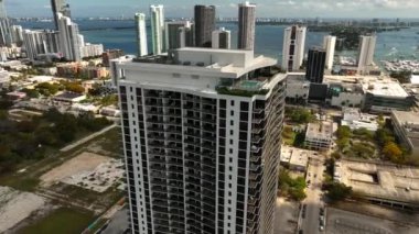 Havacılık video kanvas kulesi Miami lüks bir apartman dairesi 4k