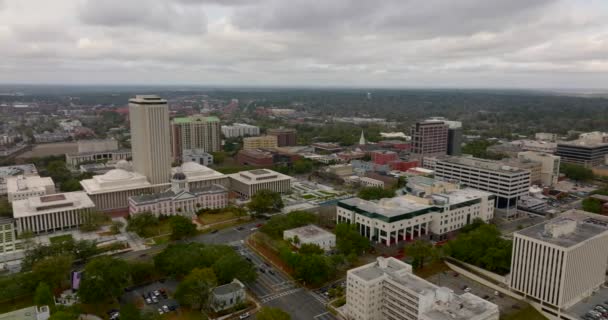 Luftbild Downtown Tallahassee Florida Usa — Stockvideo