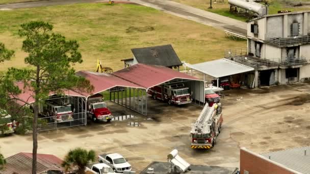 Tallahassee Fire Training Division Wideo Powietrza — Wideo stockowe