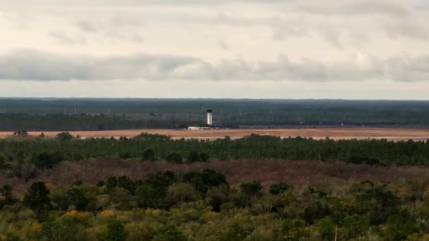 Luchtpanorama Banen Tlh Tallahassee International Luchthaven — Stockvideo