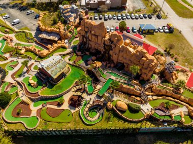 Kissimmee Orlando, FL, ABD - 20 Şubat 2022: Hava fotoğrafı Bo