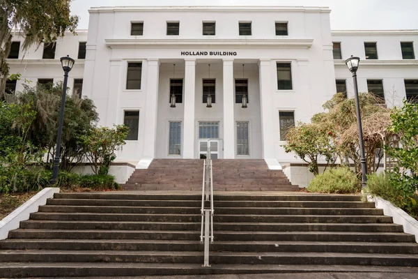 Tallahassee Usa Února 2022 Fotografie Holandské Budovy Downtown Tallahassee — Stock fotografie