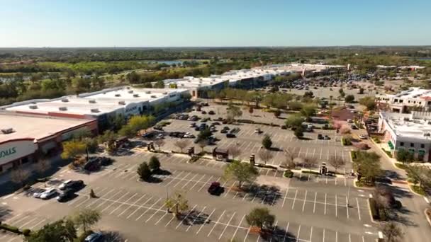 Jardim Inverno Florida Tira Shopping Center Tiro 60Fps — Vídeo de Stock