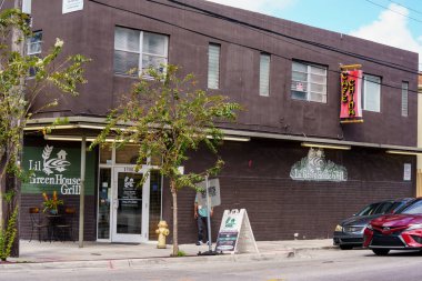 Miami, FL, ABD - 5 Mart 2022 Restoran Lil Green House Grill Overtown