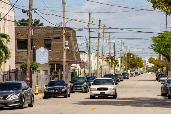 Miami Usa Marzo 2022 Foto Delle Strade Della Storica Overtown — Foto Stock