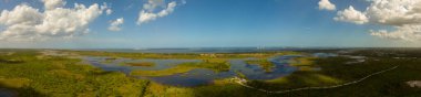 Savannas Hava Fotoğrafı Eyalet Parkı St Lucie FL 'i Korudu